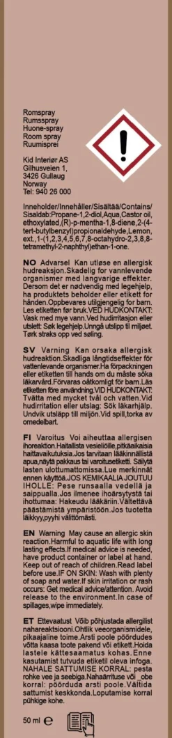 Rumsspray rosa - 50 ml