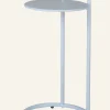 Sidobord gråblå - 72,5 cm ø35,8