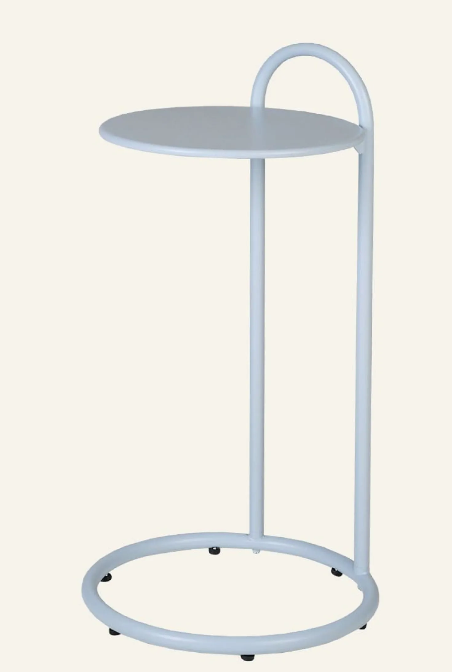 Sidobord gråblå - 72,5 cm ø35,8
