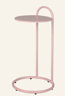 Sidobord puderrosa - 72,5 cm ø35,8