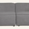 3-sits modulsoffa med schäslong grå - 228x154x73 cm
