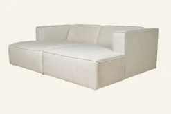 3-sits modulsoffa med schäslong natur - 228x154x73 cm