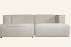 3-sits modulsoffa med schäslong natur - 228x154x73 cm