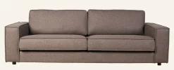 3-sits soffa brun - 222x95x79 cm