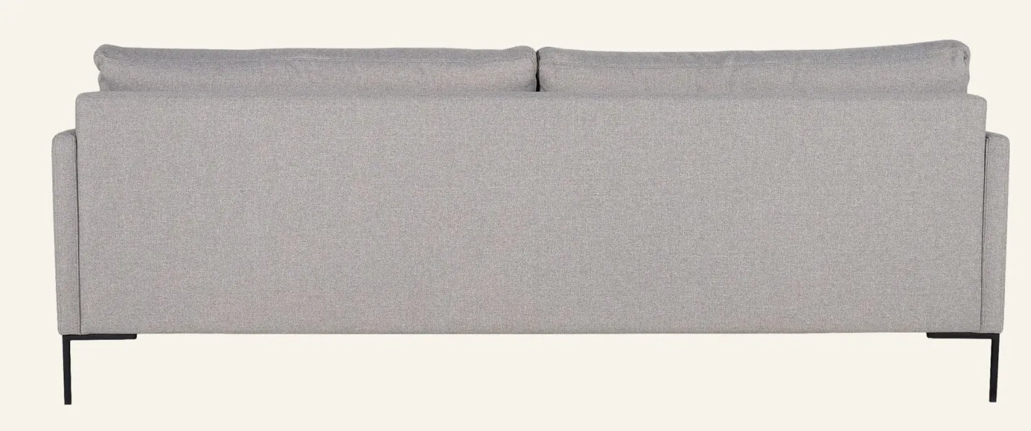 3-sits soffa ljusgrå - 227x100x83 cm