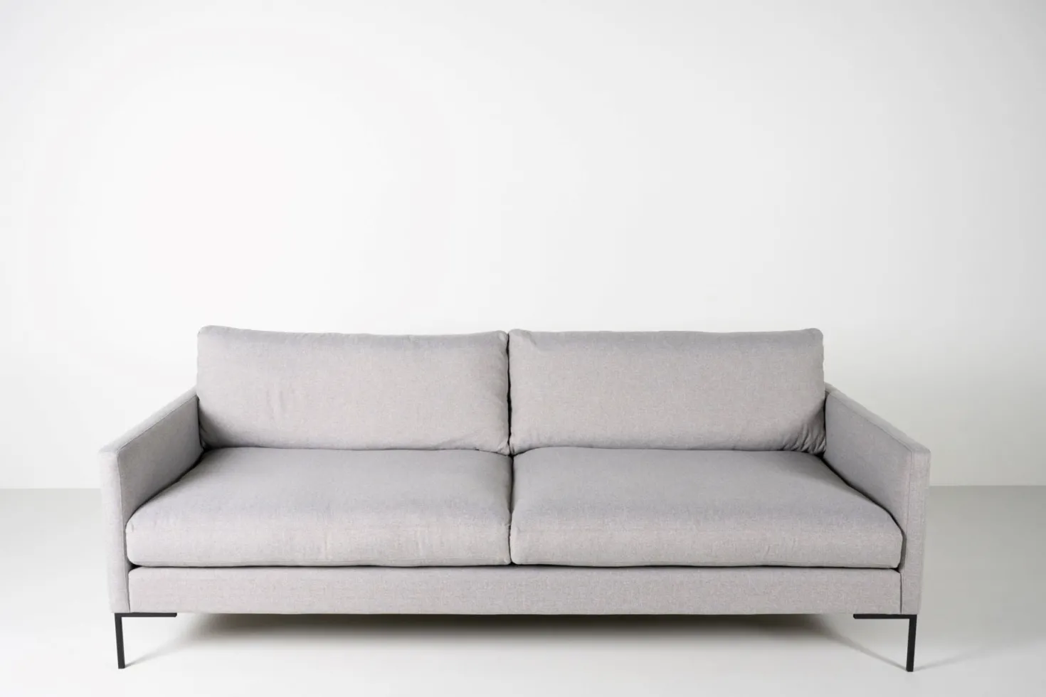 3-sits soffa ljusgrå - 227x100x83 cm