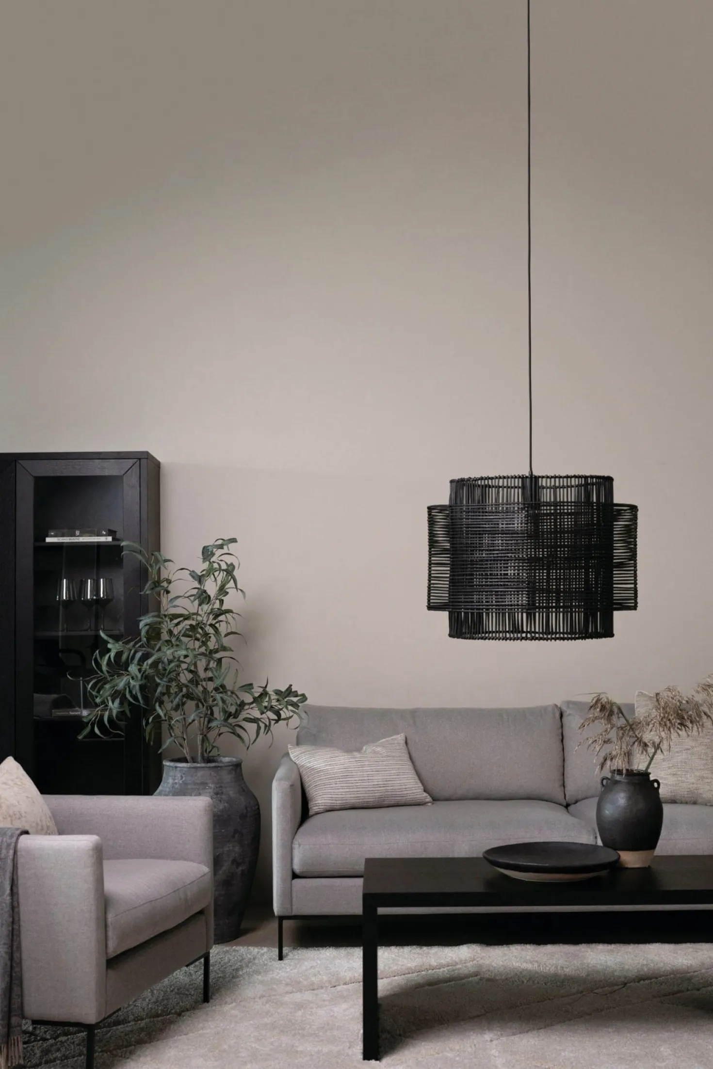 3-sits soffa ljusgrå - 227x100x83 cm