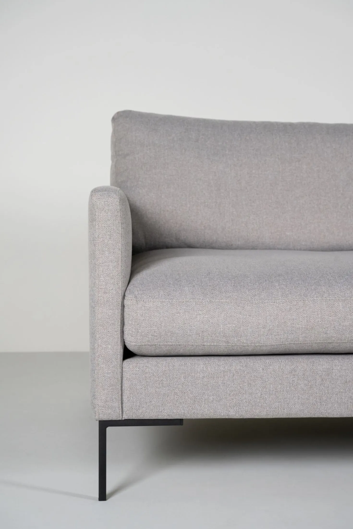 3-sits soffa ljusgrå - 227x100x83 cm