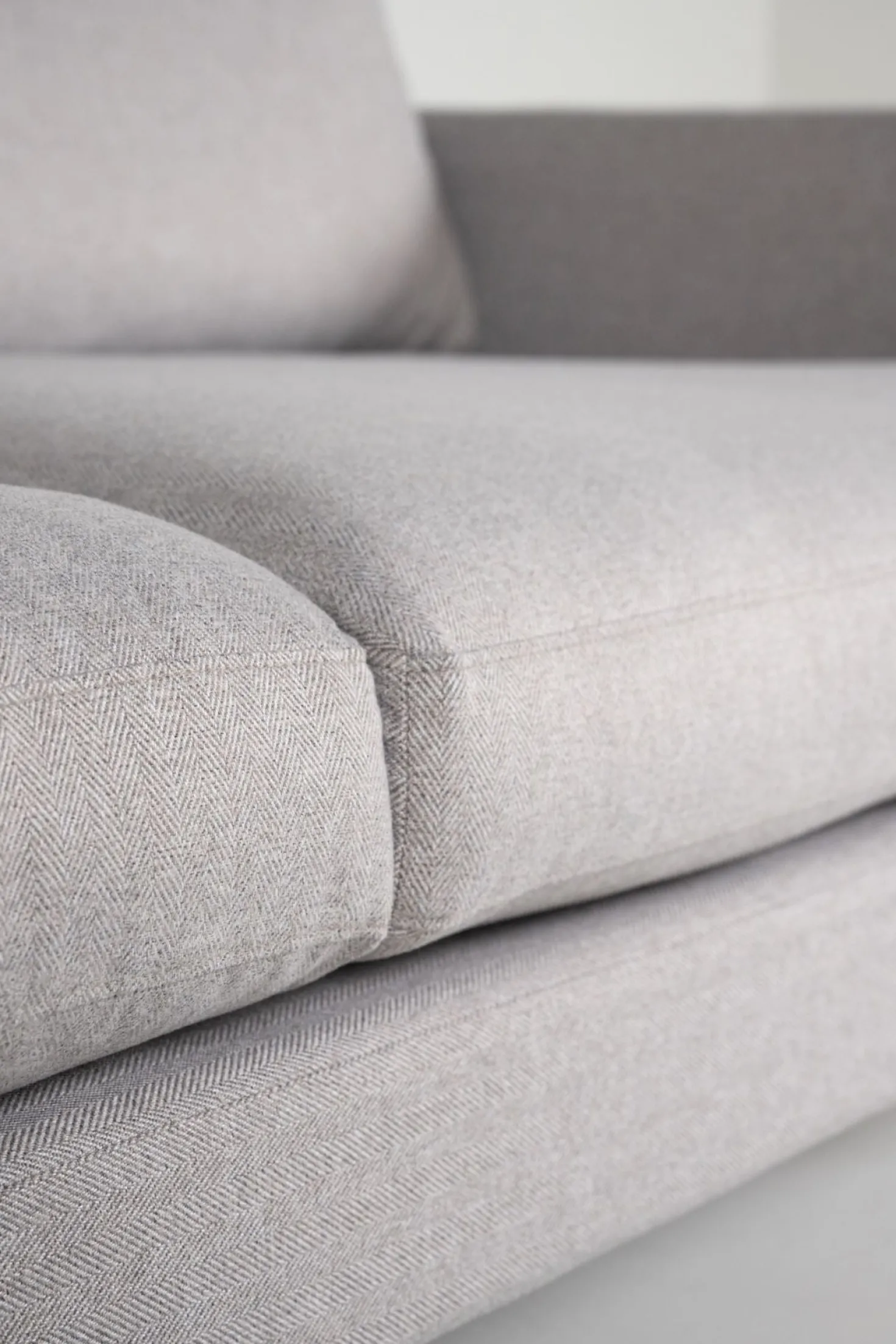 3-sits soffa ljusgrå - 227x100x83 cm