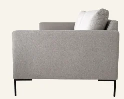 3-sits soffa ljusgrå - 227x100x83 cm