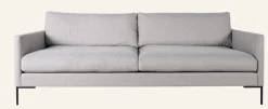 3-sits soffa ljusgrå - 227x100x83 cm
