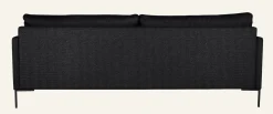 3-sits soffa svart - 227x100x83 cm