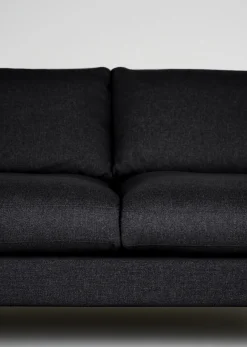 3-sits soffa svart - 227x100x83 cm