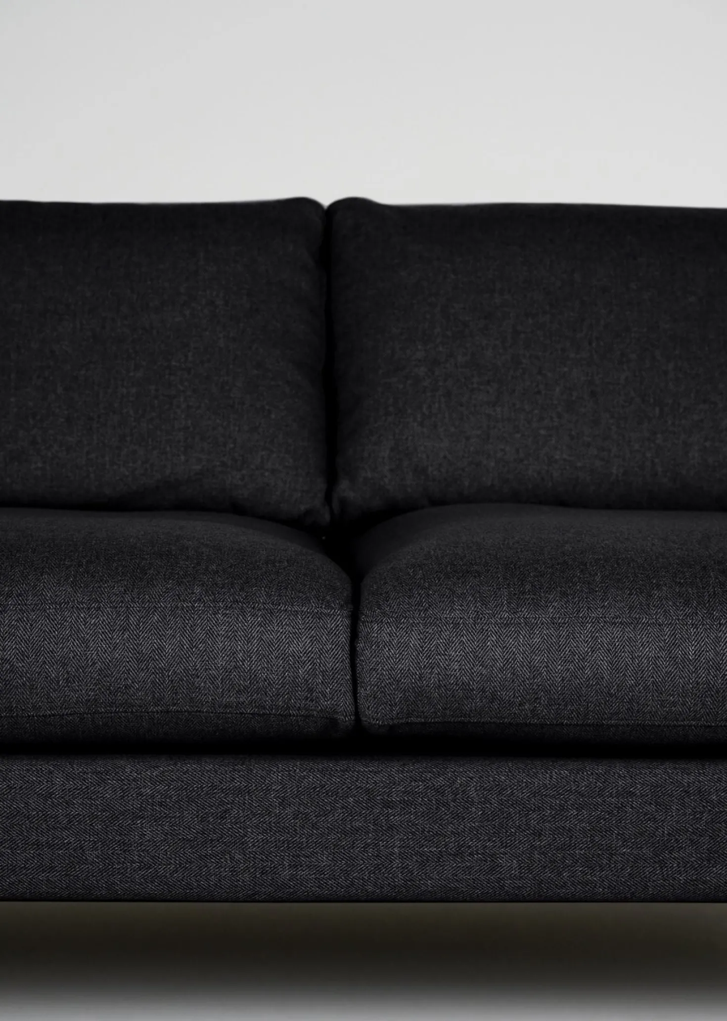 3-sits soffa svart - 227x100x83 cm