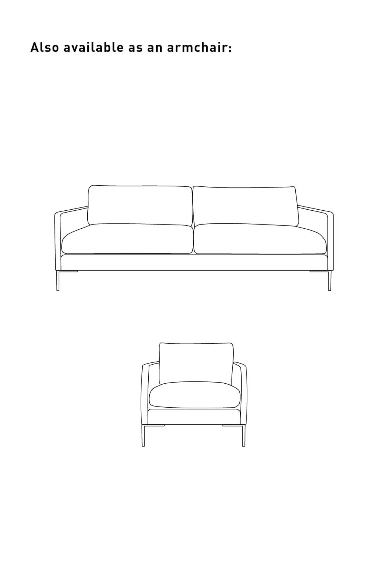 3-sits soffa svart - 227x100x83 cm