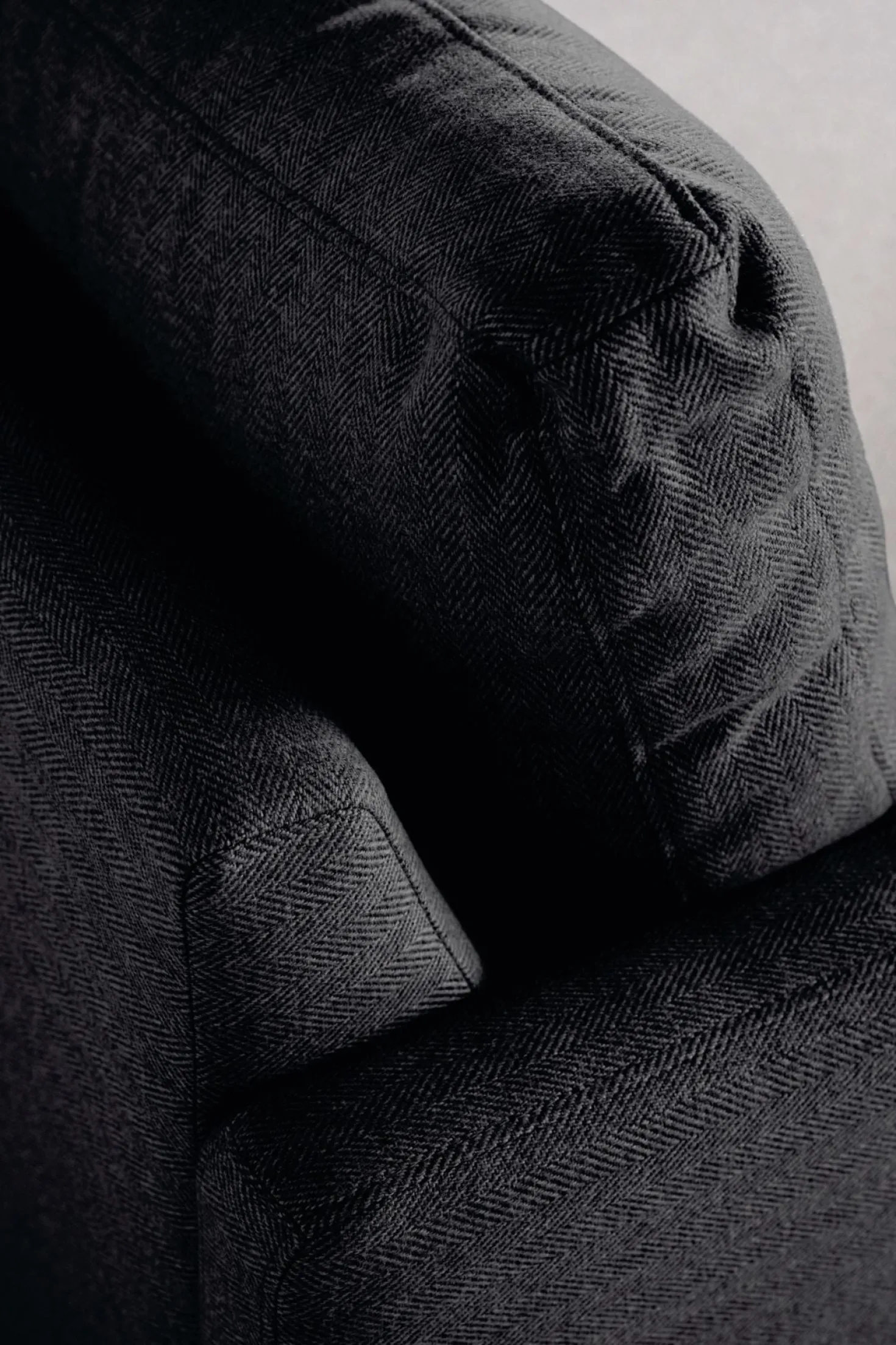 3-sits soffa svart - 227x100x83 cm