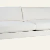 3-sits soffa vit - 227x100x83 cm