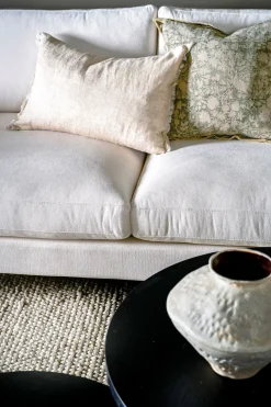 3-sits soffa vit - 227x100x83 cm