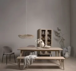 Sittbänk natur - 40x190x45 cm