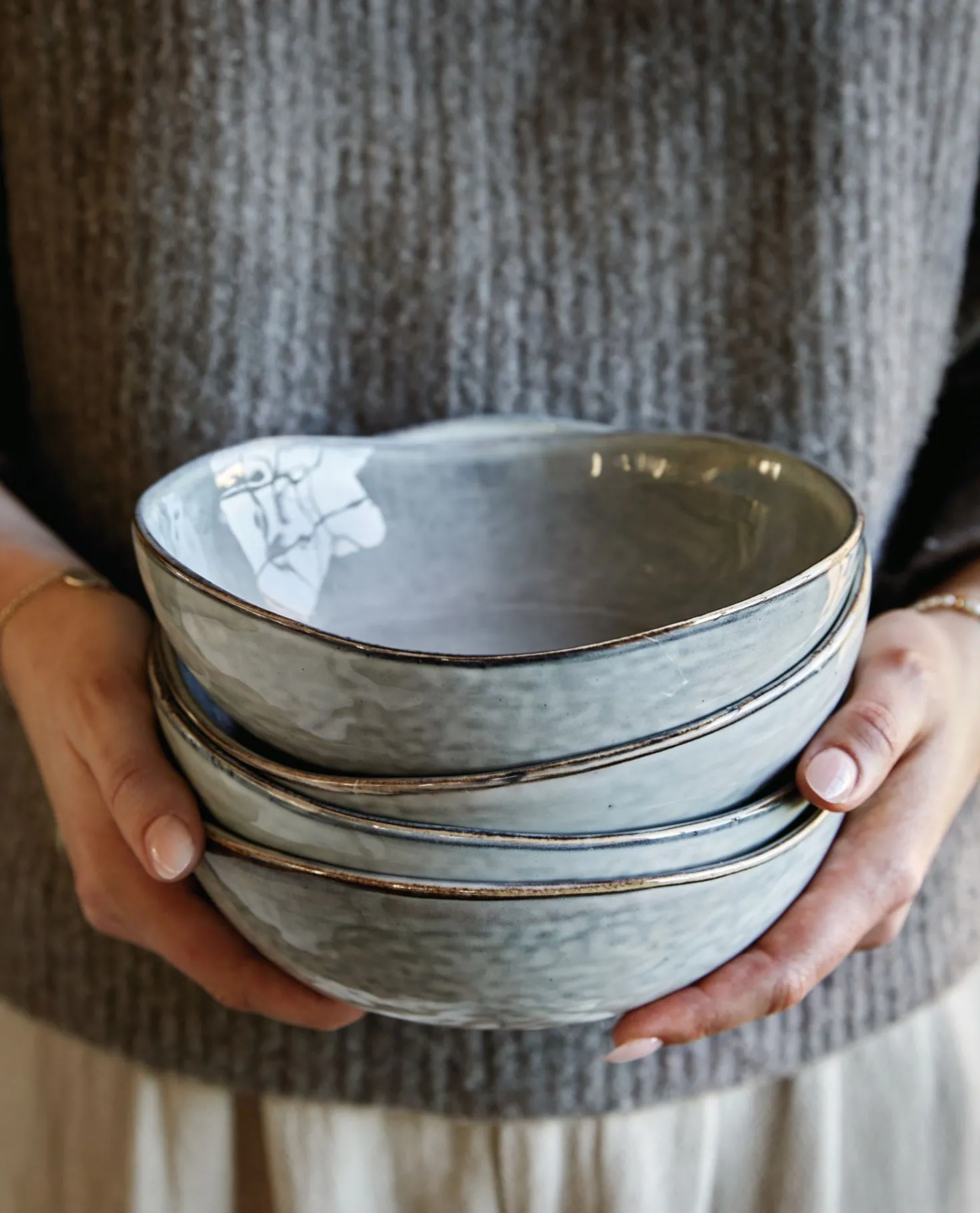 Skål grå - ø18.5 cm