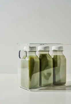 Smal förvaringslåda transparent - 9,6x39x12,2 cm