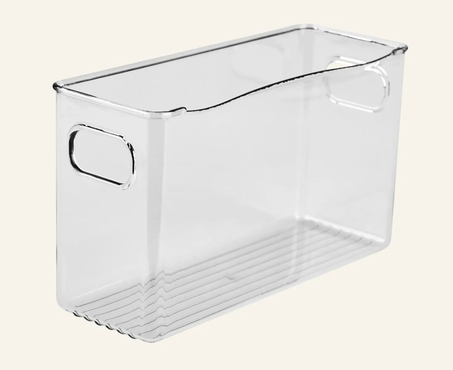 Smal förvaringslåda transparent - 9,6x39x12,2 cm