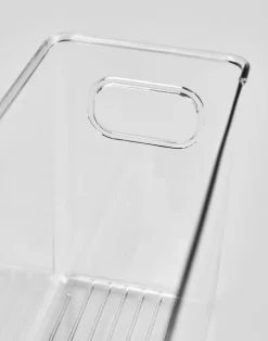 Smal förvaringslåda transparent - 9,6x39x12,2 cm
