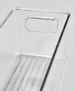 Smal förvaringslåda transparent - 9,6x39x12,2 cm