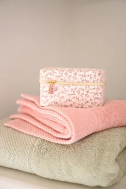Smyckeskrin med dragkedja rosa - 11x11 cm