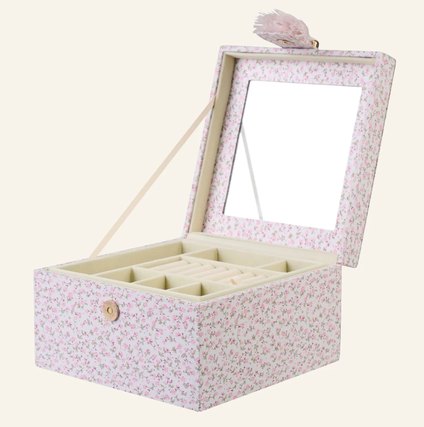 Smyckeskrin rosa - 20x20 cm