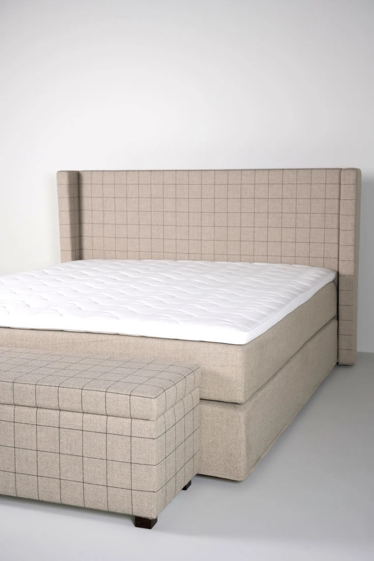Sängbänk multi/beige - 145x46x47 cm
