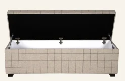 Sängbänk multi/beige - 145x46x47 cm