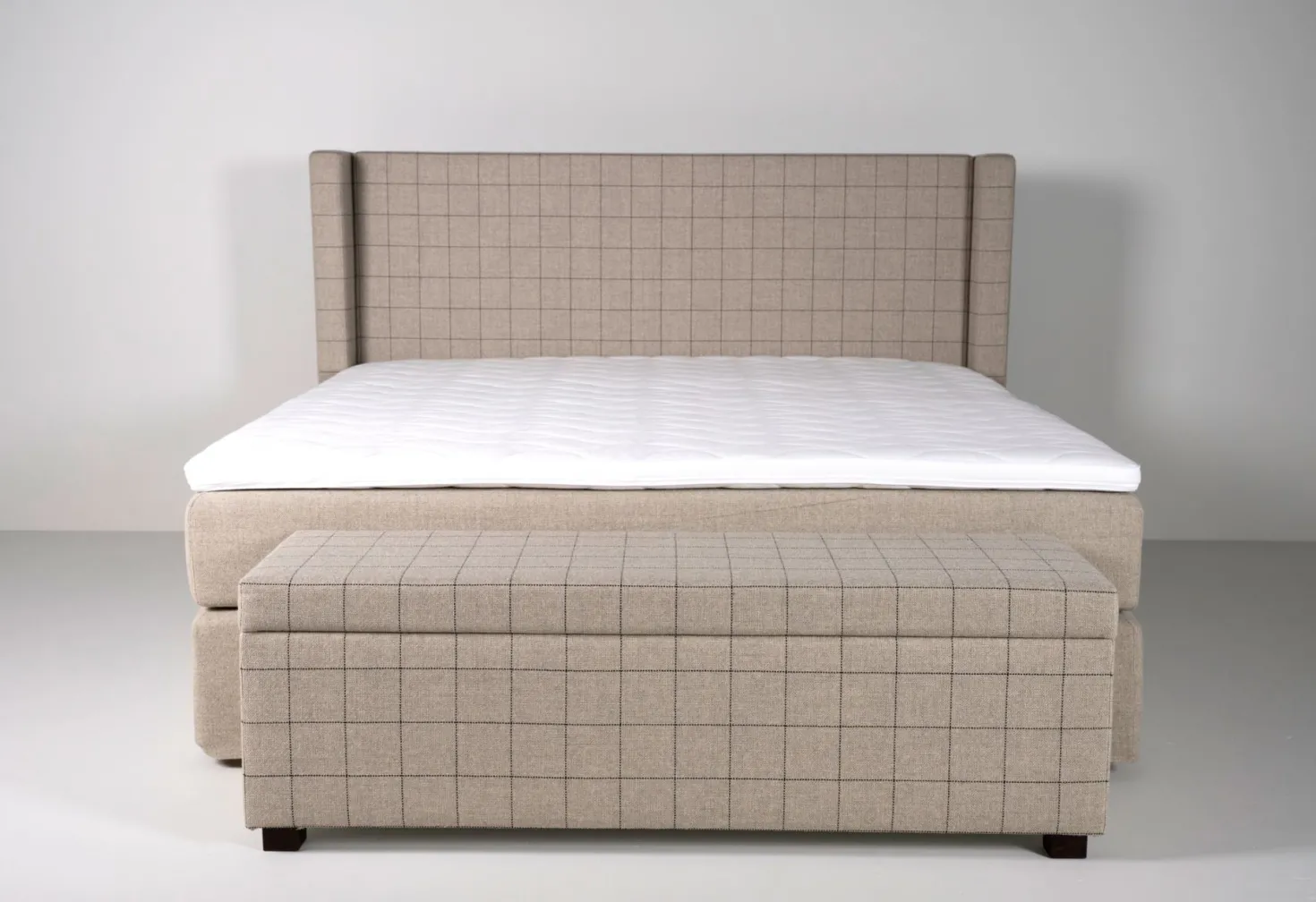 Sängbänk multi/beige - 145x46x47 cm