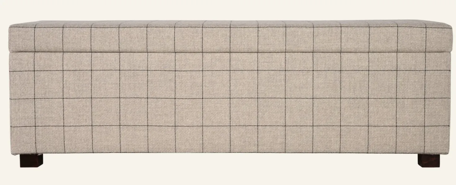 Sängbänk multi/beige - 145x46x47 cm