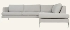 Soffa divan höger beige - 269x220x80 cm