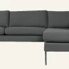 Soffa divan höger grå - 269x220x80 cm