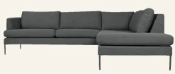Soffa divan höger grå - 269x220x80 cm