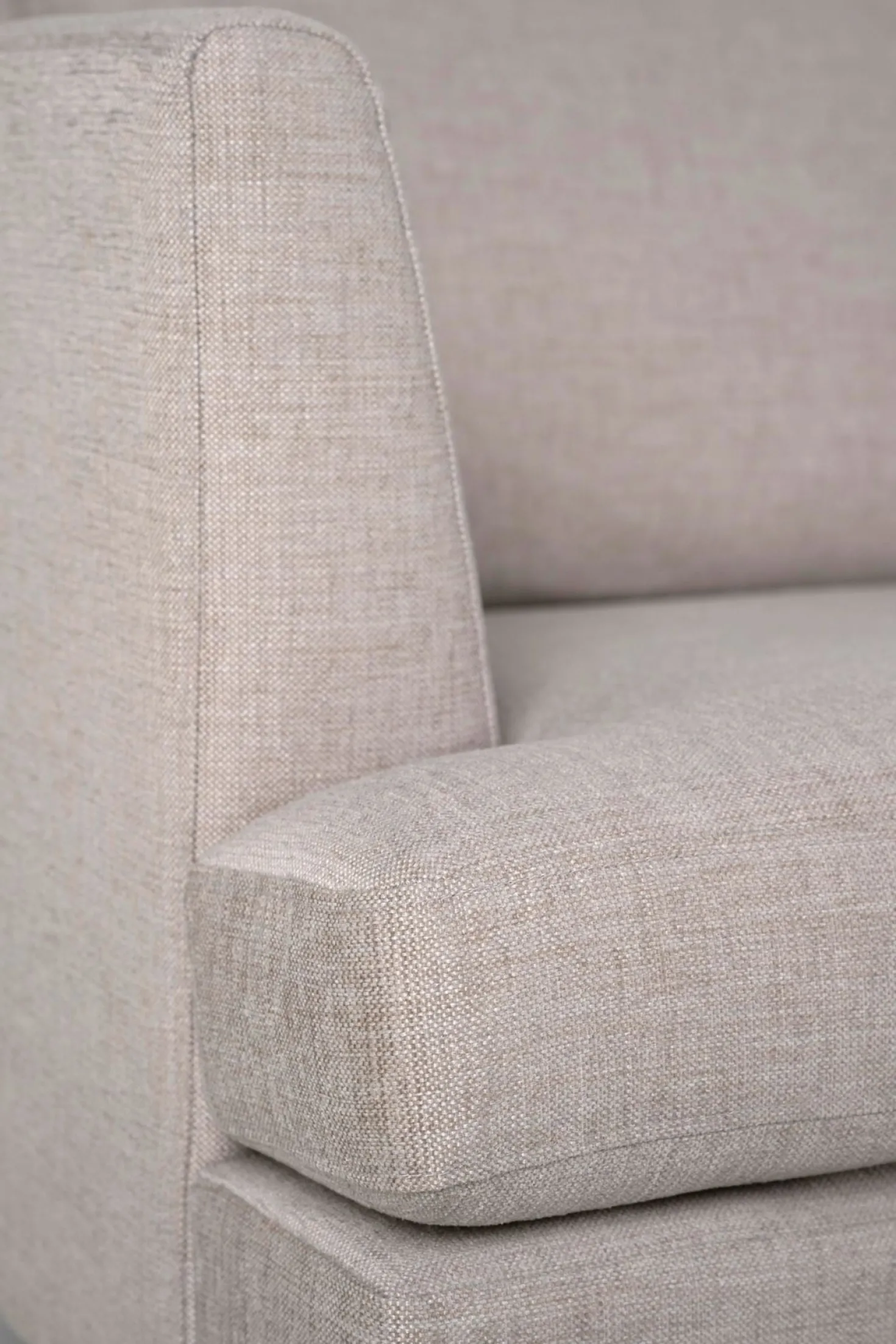Soffa schäslong höger beige - 300x156x80 cm