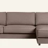 Soffa schäslong höger brun - 315x156x79 cm