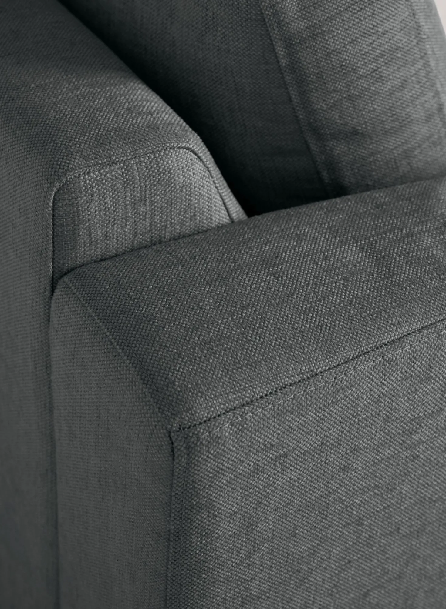 Soffa schäslong höger grå - 300x156x80 cm
