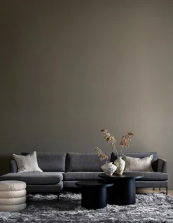 Soffa schäslong vänster grå - 300x156x80 cm