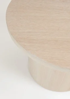 Soffbord natur - 75x75x49 cm ø75