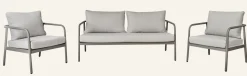 Soffgrupp ljusgrå - 164x67x57 cm