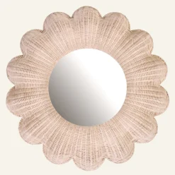 Spegel ljus natur - 73x73x9 cm