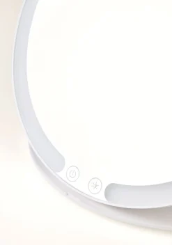 Spegel vit - 19,7x20x1,5 cm ø20