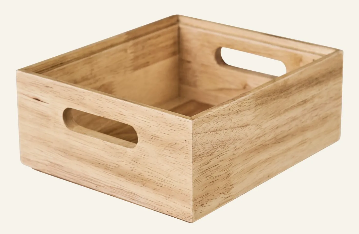 Stapelbar förvaringslåda natur - 20x16x8 cm