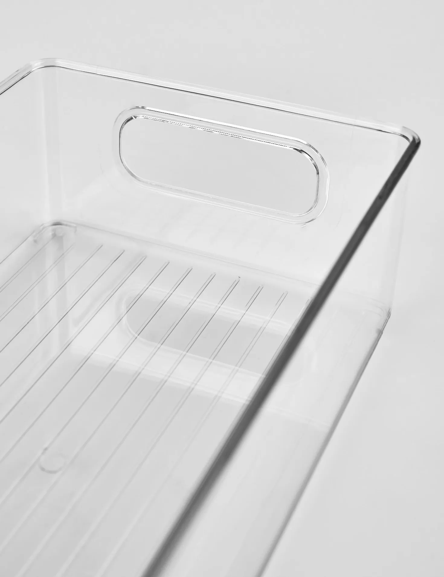 Stapelbar förvaringslåda transparent - 15x26x7,5 cm