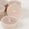 Stora värmeljus beige - 6x2 cm