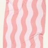 Strandhandduk rosa - 90x180 cm