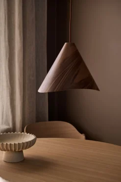 Taklampa brun - 25 cm ø33